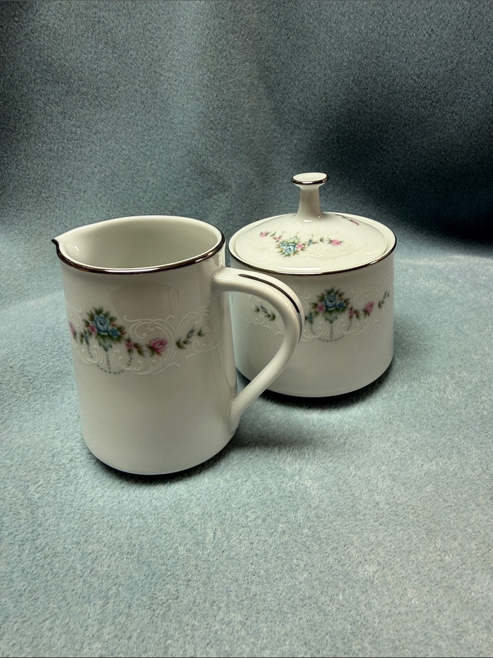 Noritake 1950’s Royal Roman Creamer and Sugar Set